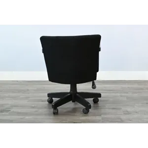 Gibson Game Chair w/Arms & Casters, Cushion Seat & Back