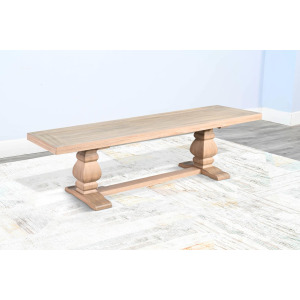 Gianna Bench, Wood Seat