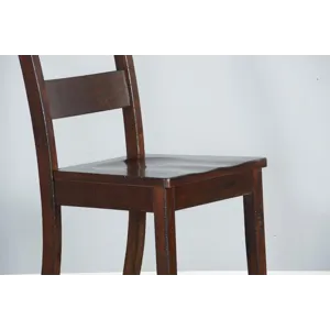 TUSCANY 24"H Ladderback Barstool, Wood Seat