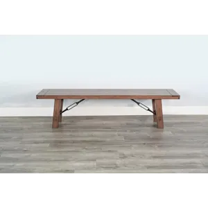 Bench w/ Turnbuckle, Wood Seat