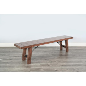 Bench w/ Turnbuckle, Wood Seat