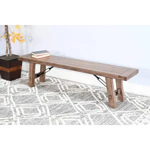 DOE VALLEY Bench w/ Turnbuckle, Wood Seat