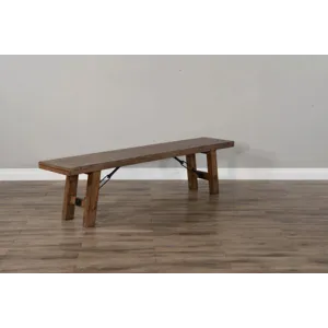 DOE VALLEY Bench w/ Turnbuckle, Wood Seat