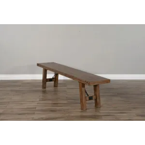 DOE VALLEY Bench w/ Turnbuckle, Wood Seat
