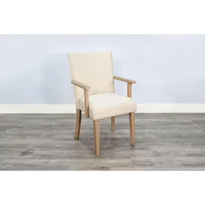 Willow Highback Dining Chair w/ Arm, Cushion Seat