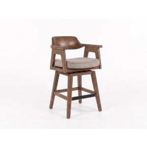 Wren Swivel Counter Stool, Cushion Seat