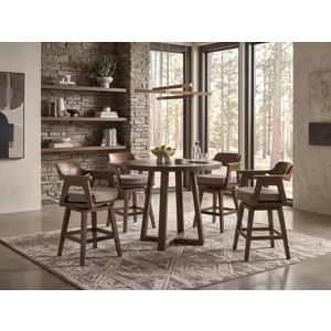Wren Swivel Counter Stool, Cushion Seat