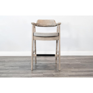 Wren Barstool w/ Arms, Cushion Seat