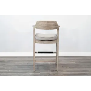Wren Barstool w/ Arms, Cushion Seat
