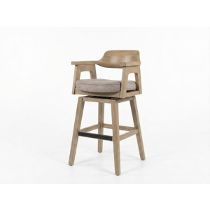 Wren Swivel Barstool, Cushion Seat