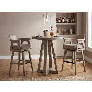 Wren Swivel Barstool, Cushion Seat
