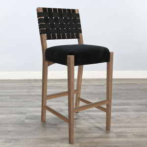 Arch Counter Stool, Cushion Seat & Webbed Back