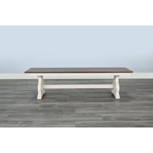 Charleston Dining Bench, Wood Seat