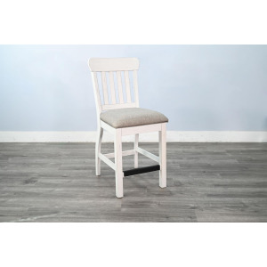 Charleston Counter Stool, Cushion Seat