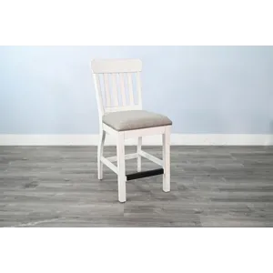 Charleston Counter Stool, Cushion Seat
