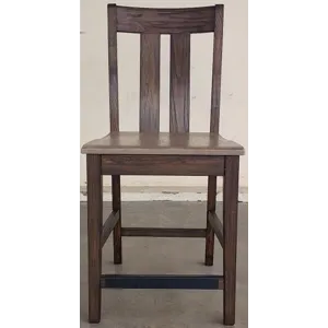 Boulder Counter Stool, Wood Seat