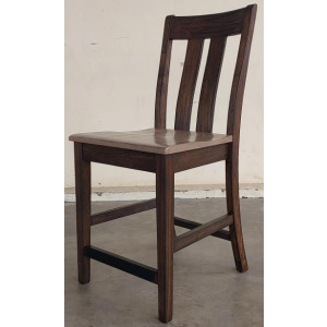 Boulder Counter Stool, Wood Seat