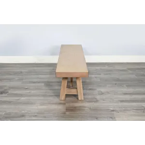 Whitefish Dining Bench, Wood Seat