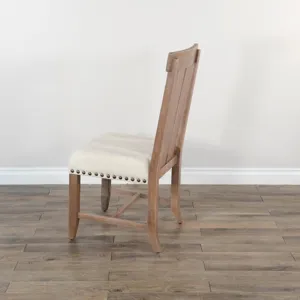 Dbl. Slat Back Chair, Cushion Seat