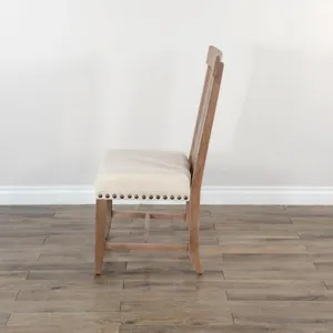 Dbl. Slat Back Chair, Cushion Seat