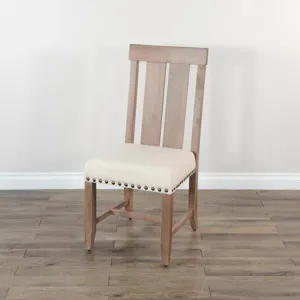 Dbl. Slat Back Chair, Cushion Seat