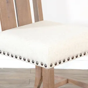 Dbl. Slat Back Chair, Cushion Seat