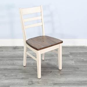 PASADENA Ladderback Chair, Wood Seat