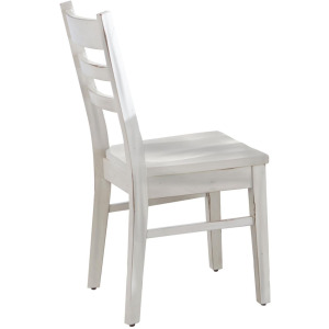 BAYSIDE Ladderback Chair, Wood Seat
