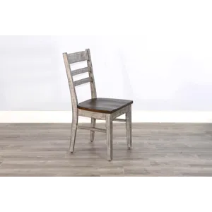 HOMESTEAD HILLS Ladderback Chair, Wood Seat