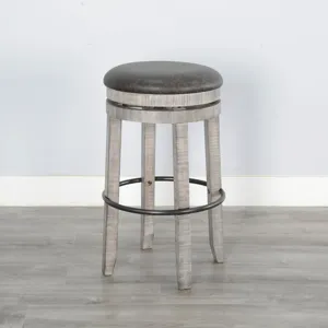 30"H Swivel Stool, Cushion Seat