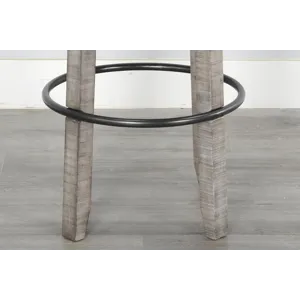 30"H Swivel Barstool, Cushion Seat