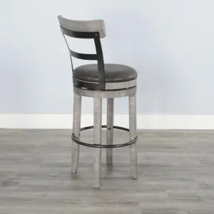 30"H Swivel Barstool, Cushion Seat