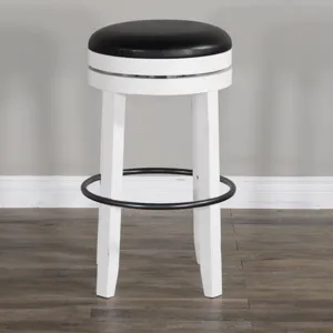 Carriage House 30"H Swivel Stool, Cushion Seat