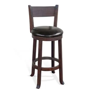 HOMESTEAD 30"H Swivel Barstool, Cushion Seat