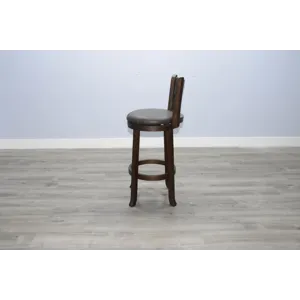 HOMESTEAD 30"H Swivel Barstool, Cushion Seat