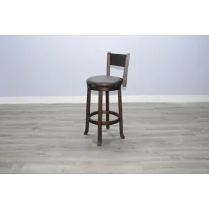 HOMESTEAD 30"H Swivel Barstool, Cushion Seat