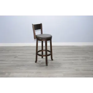 HOMESTEAD 30"H Swivel Barstool, Cushion Seat