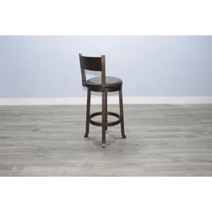HOMESTEAD 30"H Swivel Barstool, Cushion Seat