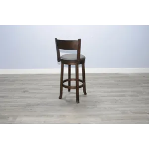 HOMESTEAD 30"H Swivel Barstool, Cushion Seat