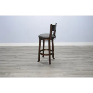 HOMESTEAD 30"H Swivel Barstool, Cushion Seat