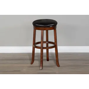 TUSCANY 30"H Swivel Stool, Cushion Seat