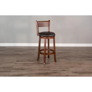 TUSCANY 30"H Swivel Barstool, Cushion Seat
