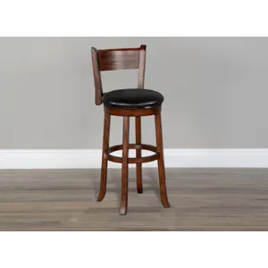 TUSCANY 30"H Swivel Barstool, Cushion Seat