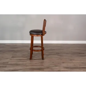TUSCANY 30"H Swivel Barstool, Cushion Seat