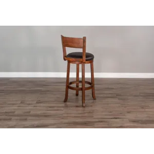 TUSCANY 30"H Swivel Barstool, Cushion Seat