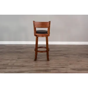 TUSCANY 30"H Swivel Barstool, Cushion Seat