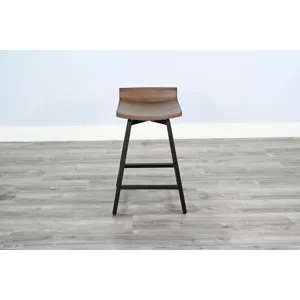 Doe Valley 24"H Stool w/ Swivel Wood Seat