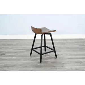 Doe Valley 24"H Stool w/ Swivel Wood Seat