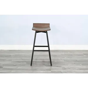 Doe Valley 30"H Stool w/ Swivel Wood Seat
