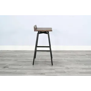 Doe Valley 30"H Stool w/ Swivel Wood Seat